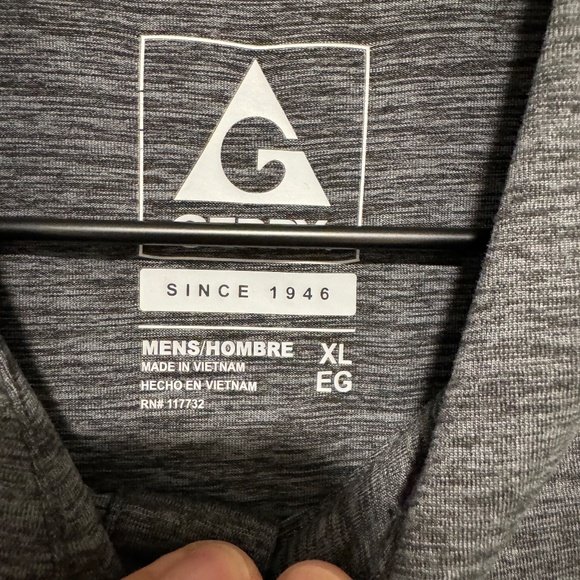 Gerry Men's Polo Shirt Short Sleeve Comfort Stretch Knit UPF 40 Gray - Size XL - Picture 3 of 7